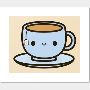 Cute cup of tea Posters and Art